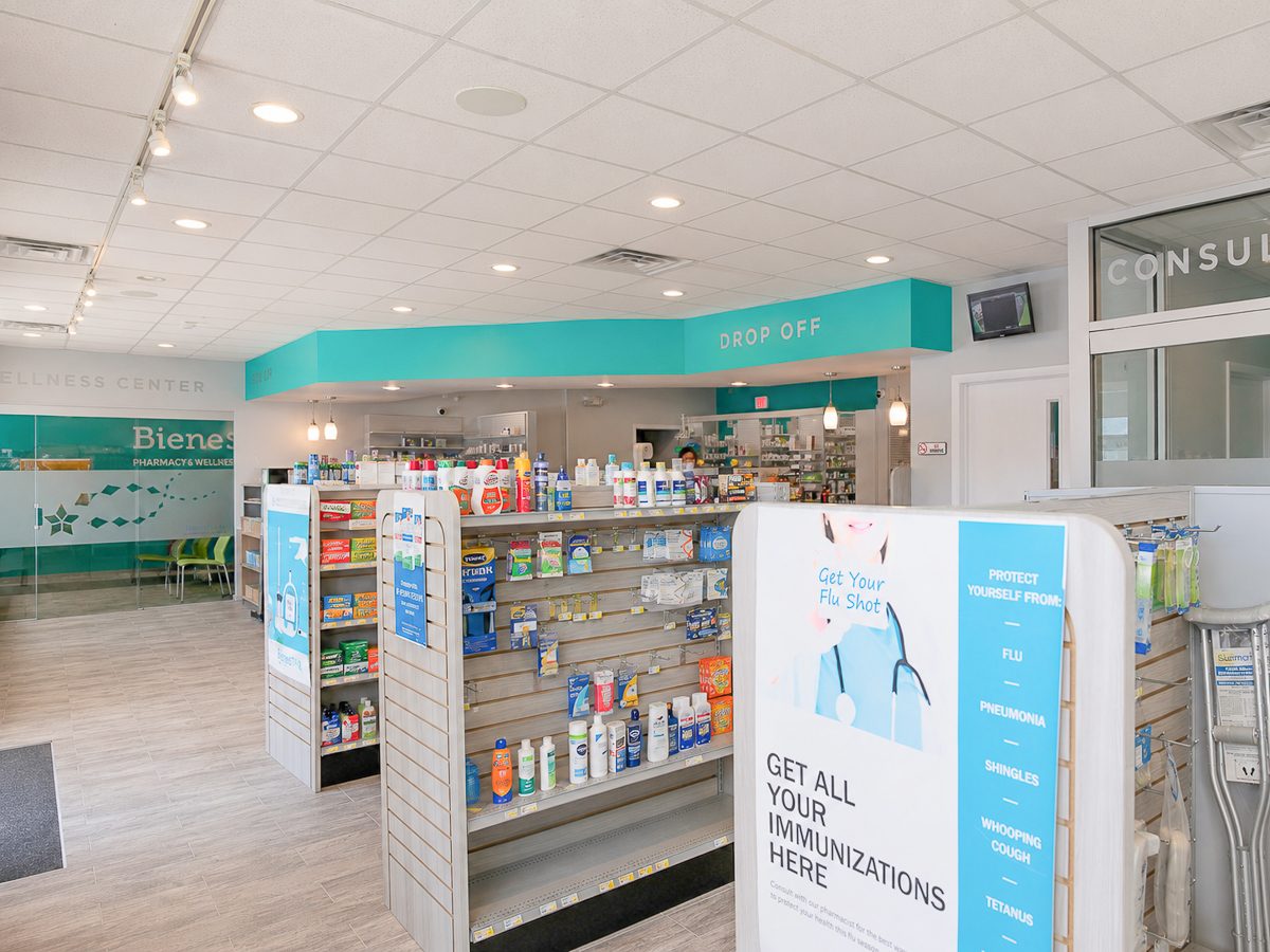 Inside Bienestar Pharmacy, the Hawthorne Health community site in Lindenwold, New Jersey