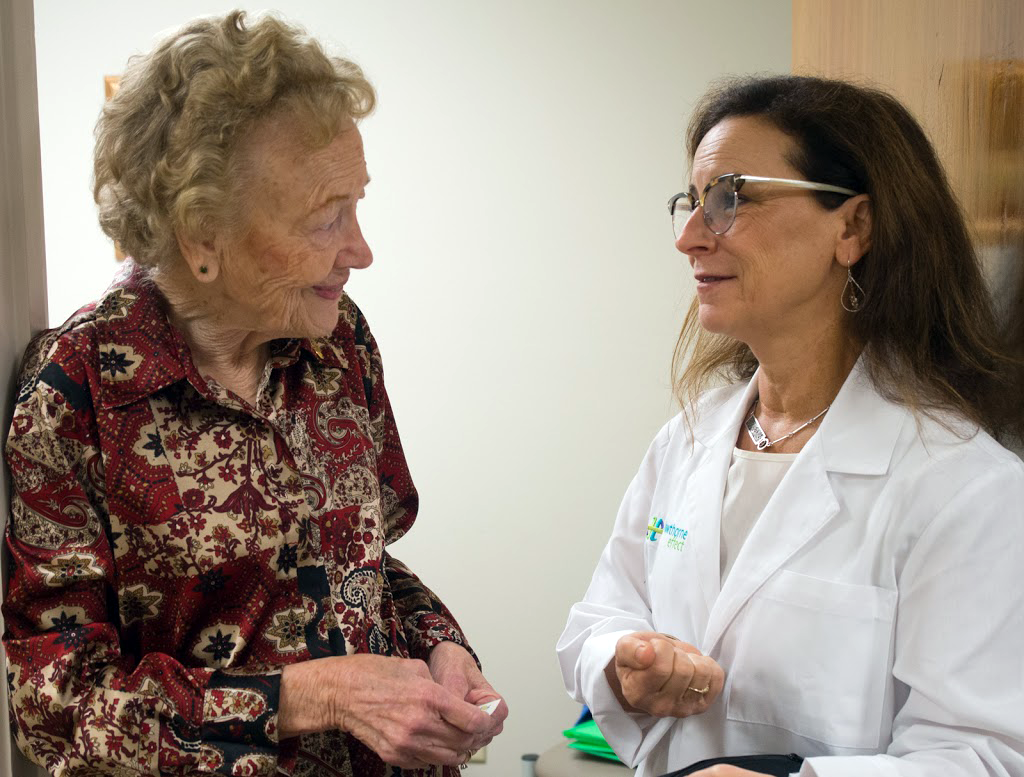 Jodi Akin with patient